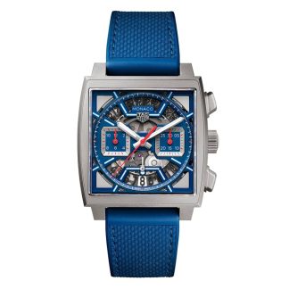 TAG Heuer Monaco Chronograph 39mm herreur Titanium Blue CBL2182.FT6235