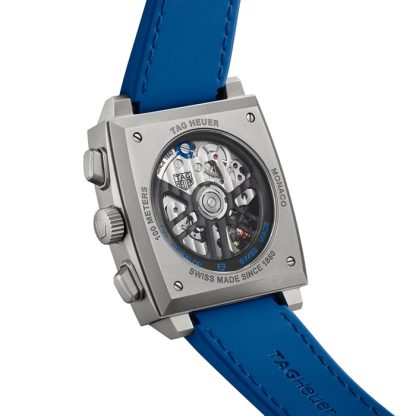 TAG Heuer Monaco Chronograph 39mm herreur Titanium Blue CBL2182.FT6235 - Billede 5