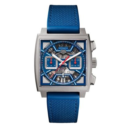TAG Heuer Monaco Chronograph 39mm herreur Titanium Blue CBL2182.FT6235