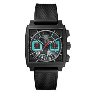 TAG Heuer Monaco Chronograph 39mm herreur Titanium Turqouise CBL2184.FT6236