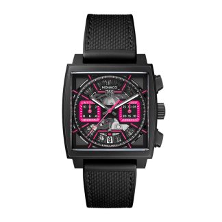 TAG Heuer Monaco Chronograph Pink 39mm herreur CBL218B.FT6236