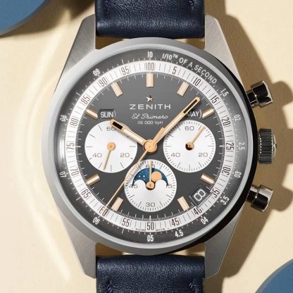 Zenith Chronomaster Original 38mm Herreur Grå 03.3400.3610/39.C910 - Billede 2