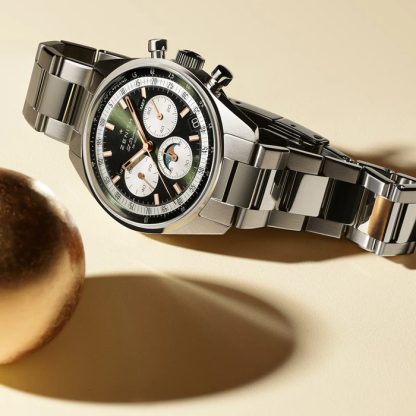 Zenith Chronomaster Original Steel 38mm Boutique Edition Herreur Grøn 03.3400.3610/40.M3200 - Billede 2