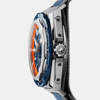 Zenith Defy Extreme Diver 42,5 mm herreur blå udskiftelig rem 95.9601.3620/51.I301 - Billede 4