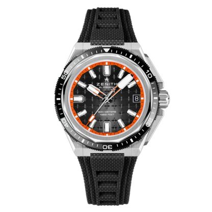 Zenith Defy Extreme Diver 42,5 mm herreur sort udskiftelig rem 95.9600.3620/21.I300 - Billede 2