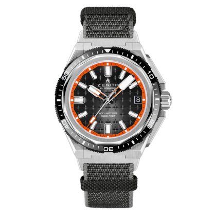 Zenith Defy Extreme Diver 42,5 mm herreur sort udskiftelig rem 95.9600.3620/21.I300 - Billede 3