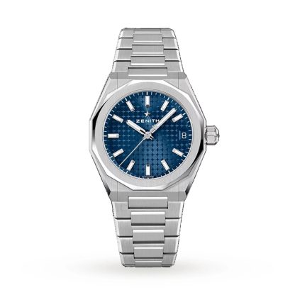 Zenith Defy Skyline 36mm stål automatisk ur Blå 03.9400.670/51.I001