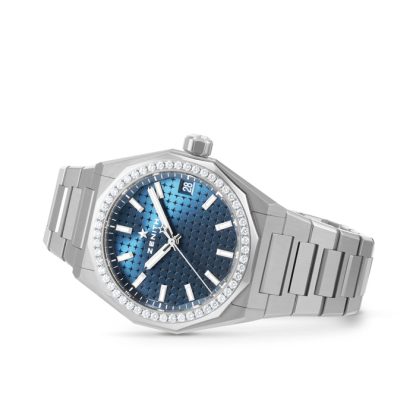 Zenith Defy Skyline 36mm stål og diamanter Automatisk ur Blå 16.9400.670/51.I001 - Billede 2