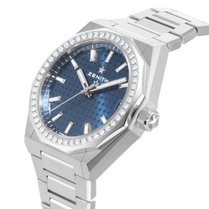 Zenith Defy Skyline 36mm stål og diamanter Automatisk ur Blå 16.9400.670/51.I001 - Billede 5