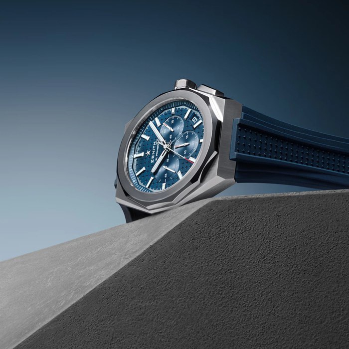 Zenith Defy Skyline Chronograph 42mm herreur blå udskiftelig rem 03.9500.3600/51.I001 - Billede 2