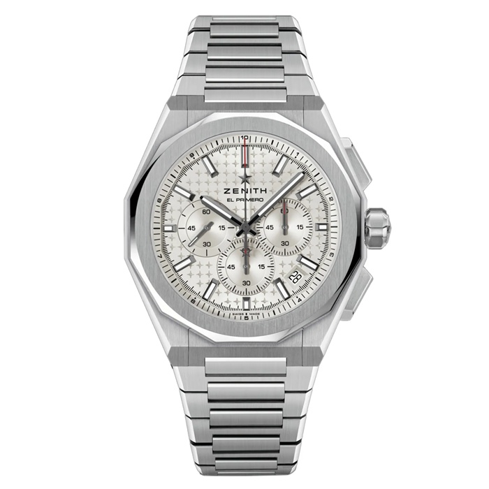 Zenith Defy Skyline Chronograph 42mm herreur sølv udskiftelig rem 03.9500.3600/01.I001