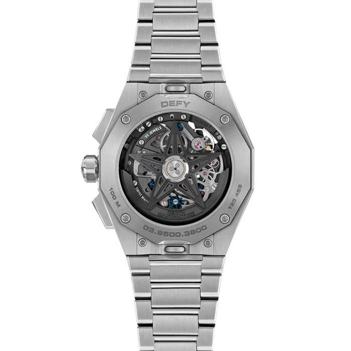 Zenith Defy Skyline Chronograph Skeleton 42mm Herreur Sort udskiftelig rem 03.9500.3600/78.I001 - Billede 2