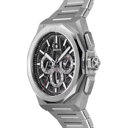 Zenith Defy Skyline Chronograph Skeleton 42mm Herreur Sort udskiftelig rem 03.9500.3600/78.I001 - Billede 3