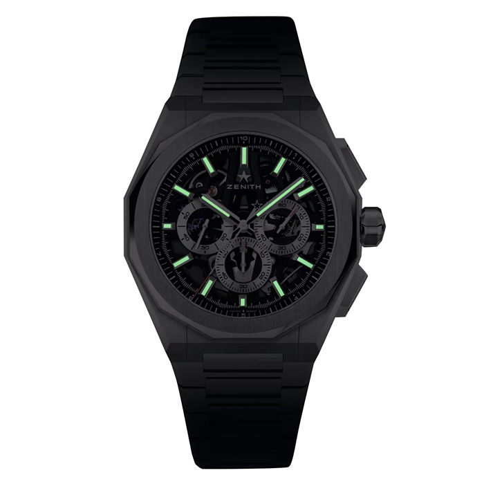 Zenith Defy Skyline Chronograph Skeleton 42mm Herreur Sort udskiftelig rem 03.9500.3600/78.I001 - Billede 4
