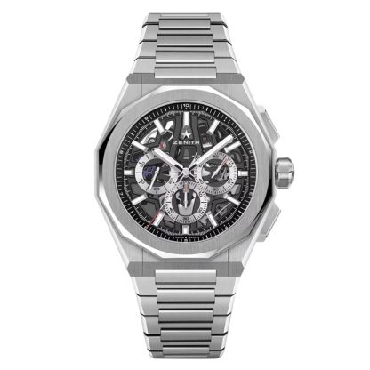 Zenith Defy Skyline Chronograph Skeleton 42mm Herreur Sort udskiftelig rem 03.9500.3600/78.I001