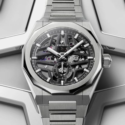 Zenith Defy Skyline Skeleton Steel 41mm Black 03.9300.3620/78.I001 - Billede 3