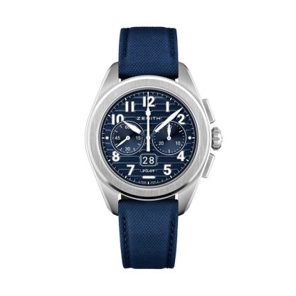 Zenith Pilot Automatic 42,5 mm herreur blå 2 remme 03.4000.3652/51.I003