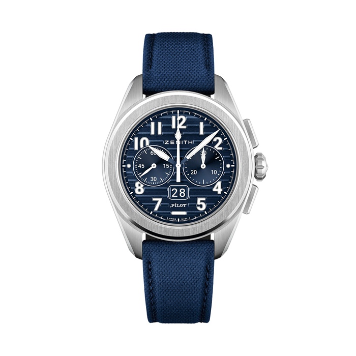 Zenith Pilot Automatic 42,5 mm herreur blå 2 remme 03.4000.3652/51.I003